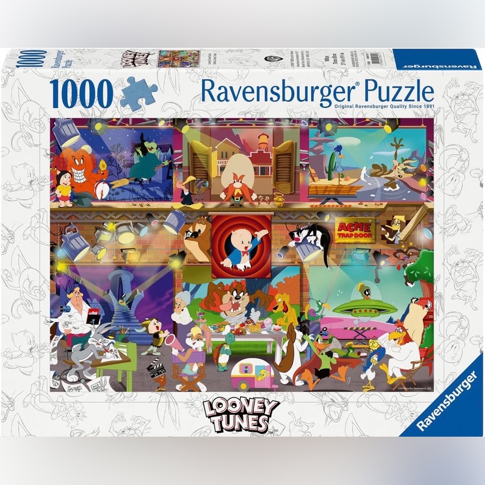 Ravensburger Looney Tunes 1000-Piece Puzzle - Colorful Cartoon Collage